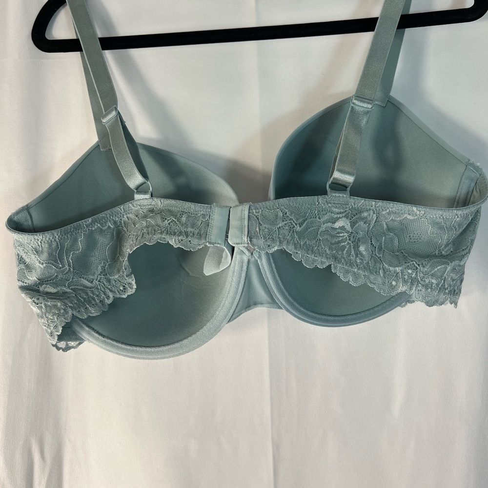 La Vie En Rose Light Teal Underwear Bra 40DD - Lace Back - Picture 5 of 10